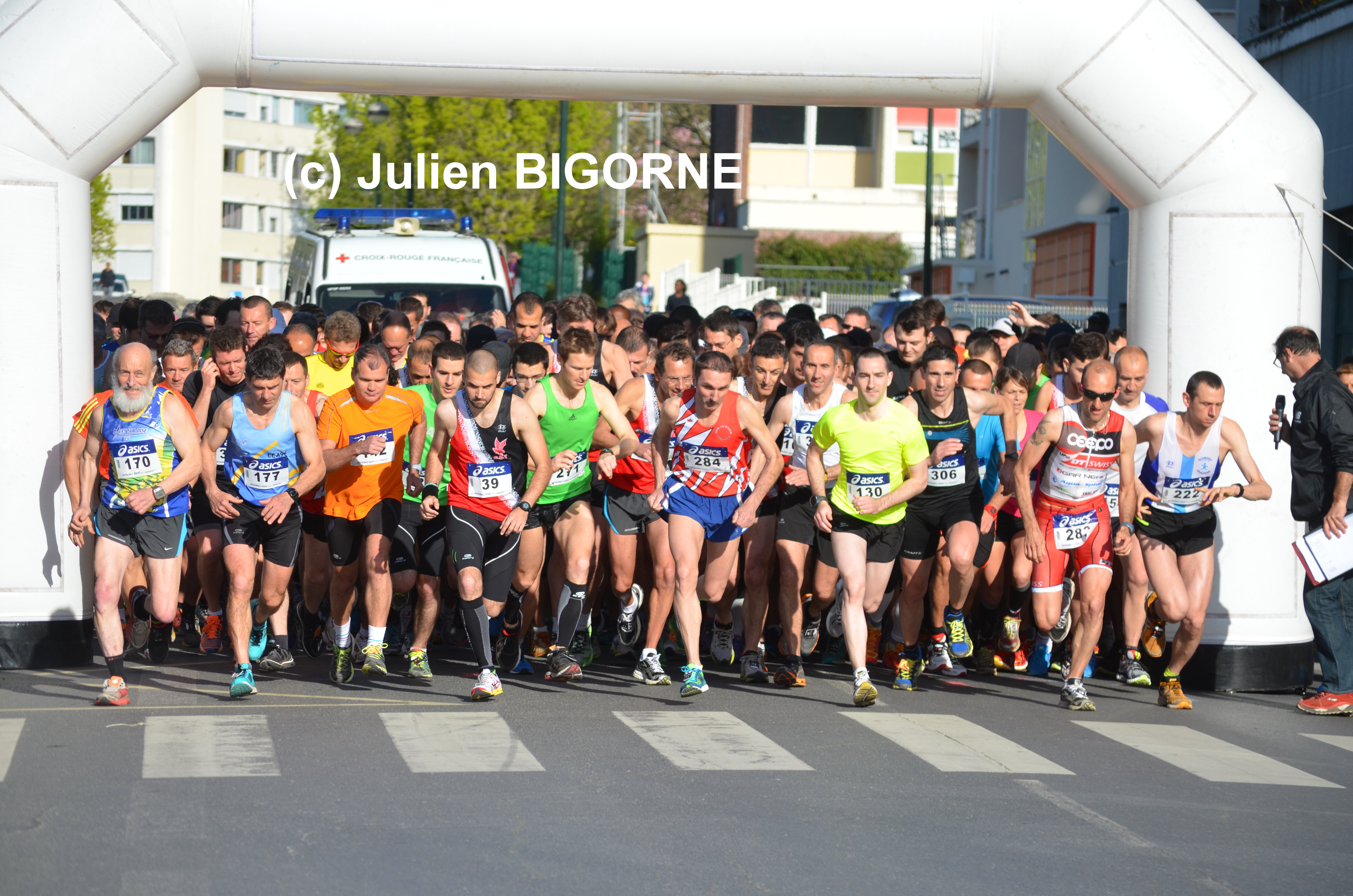 départ du 10 km de la Course des Coteaux 2014